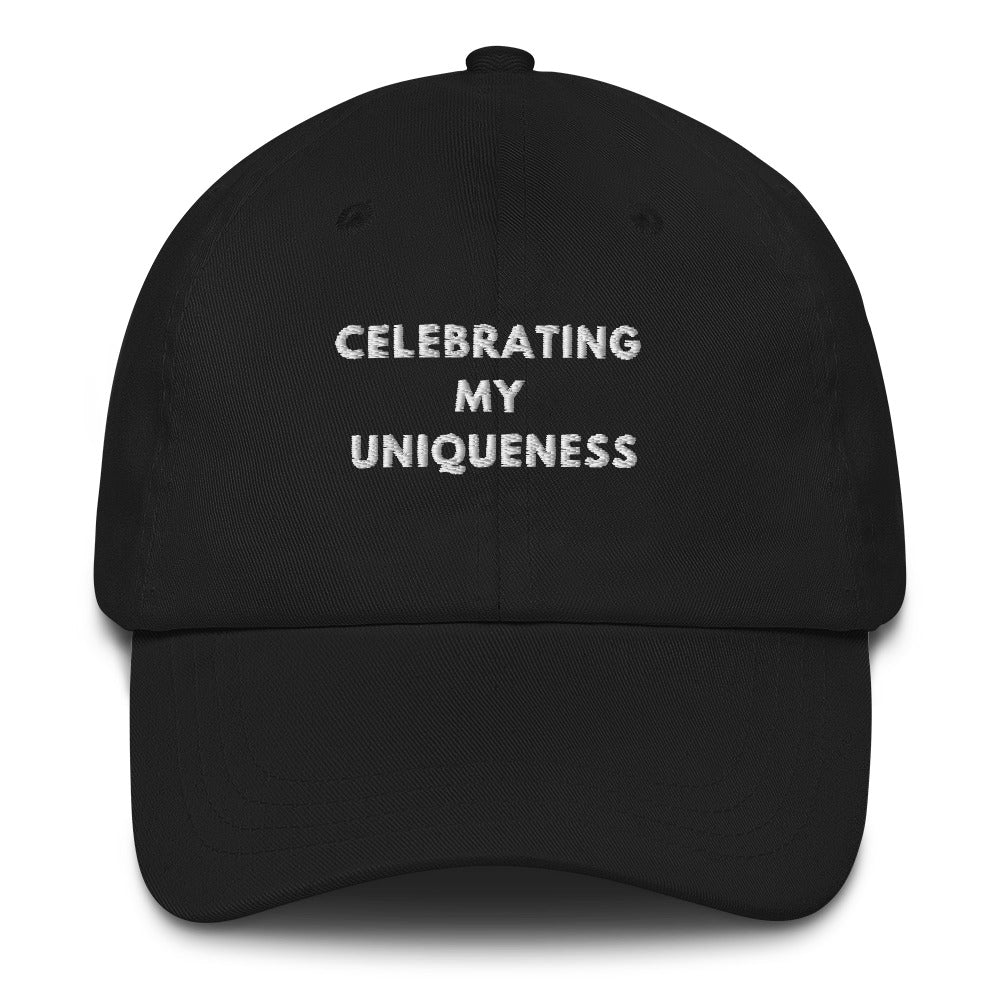 Celebrating my uniqueness Embroidered Dad hat