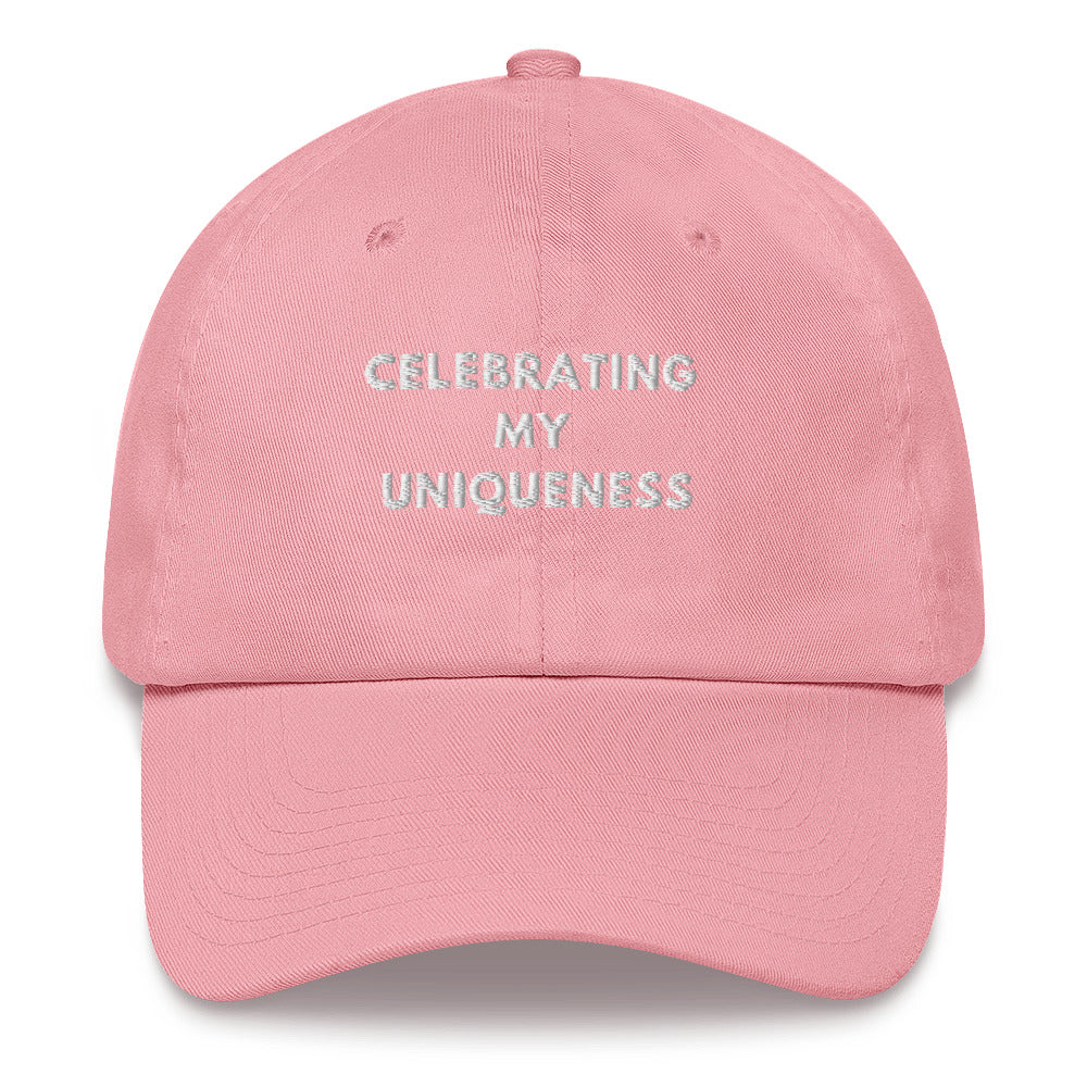 Celebrating my uniqueness Embroidered Dad hat