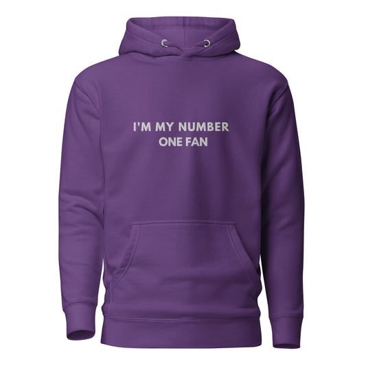 Im my Number One Fan Embroidered Unisex Hoodie