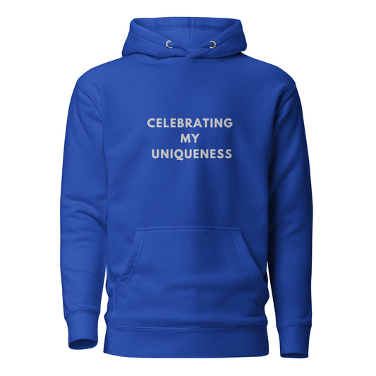 Celebrating my uniqueness Embroidered Unisex Hoodie